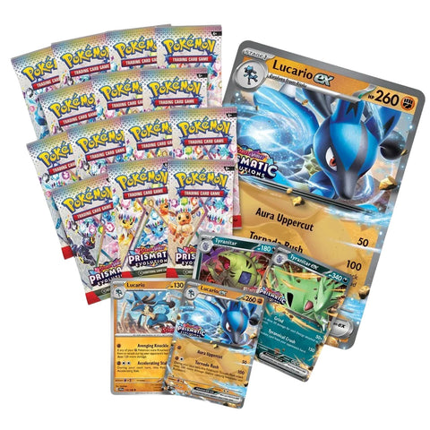 Pokemon TCG Prismatic Evolutions Lucario ex Tyranitar ex Premium Collection