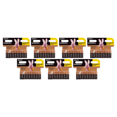 84x Duracell Duralock AAA LR03 Alkaline Batteries (7 x 12-pack)
