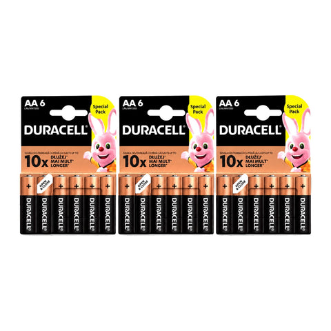 18x Duracell AA LR6 - 3 packs