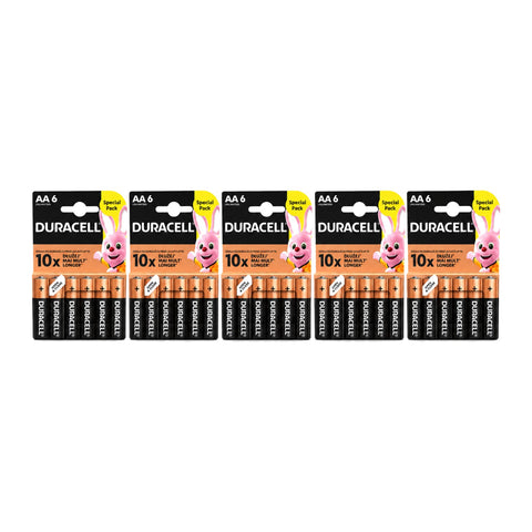 30x Duracell AA LR6 - 5 packs