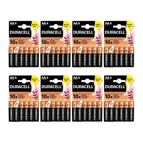 48x Duracell AA LR6 - 8 packs