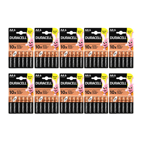60x Duracell AA LR6 - 10 packs
