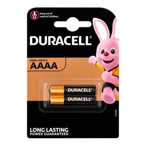 Duracell AAAA MN2500 LR8D425 1.5V alkaline battery 2-pack blister
