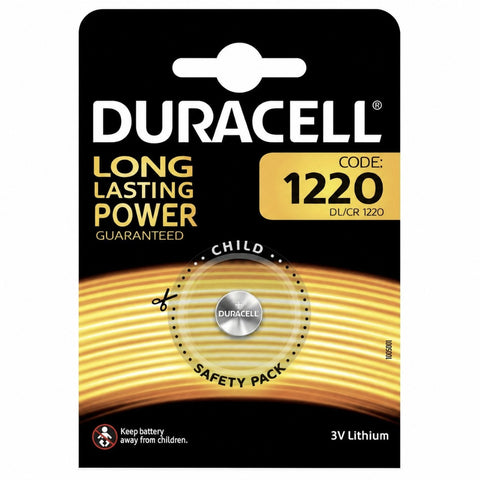 Duracell CR1220 3V Lithium Coin Cell Battery ECR1220 DL1220 1220