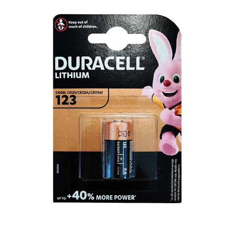 Duracell CR123 High Power Lithium Battery 3V DL123A 123A