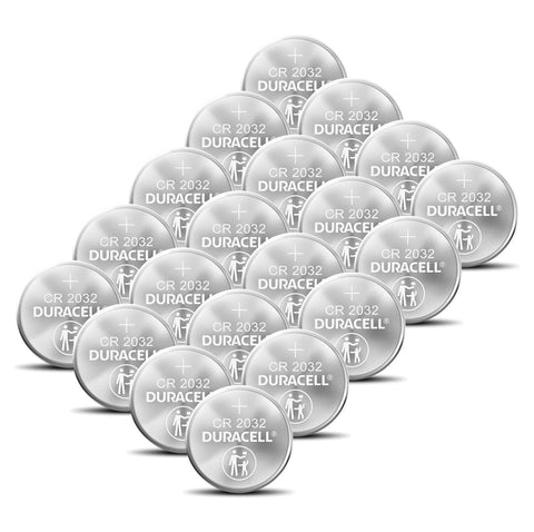 20x Duracell CR2032 3V Lithium Coin Cell Batteries DL2032 Bulk Pack