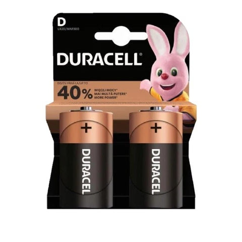 2x Duracell Duralock D LR20 1.5V Alkaline Batteries MN1300 E95 Long Lasting