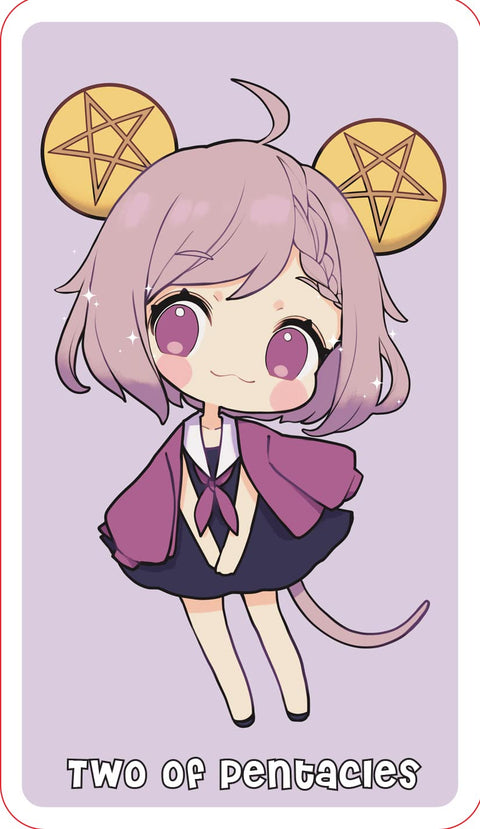 Cute Chibi Tarot Deck 78 Cards with Guidebook by Rock Point