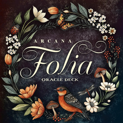 Arcana Folia Round Oracle Deck with Guidebook Nature Tarot US Games