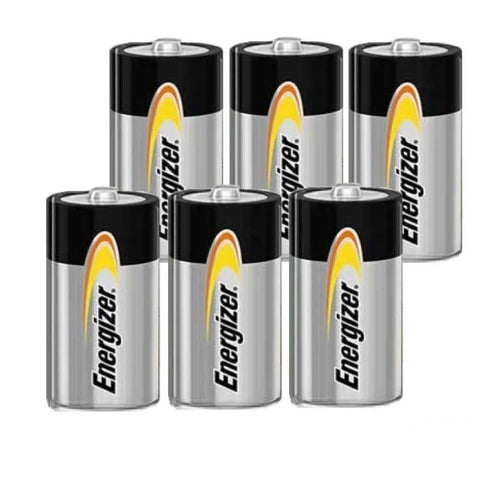 6x Energizer C Alkaline Batteries 1.5V LR14 R14 MN1400 E93 Long Lasting