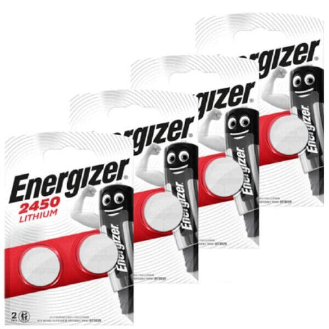8x Energizer CR2450 3V Lithium Coin Cell Batteries DL2430 BR2430