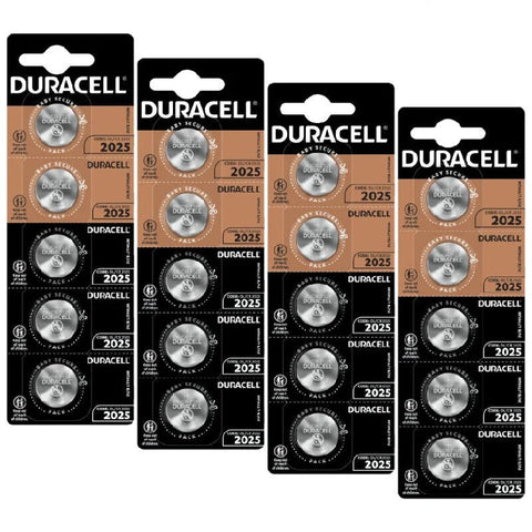 20x Duracell CR2025 3V Lithium Coin Cell Batteries DL2025 ECR2025