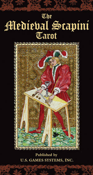 Medieval Scapini Tarot Deck by Luigi Scapini 78 Cards Gold US Games