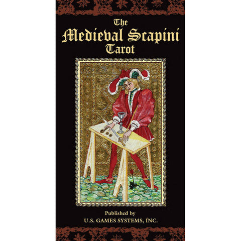 Medieval Scapini Tarot Deck by Luigi Scapini 78 Cards Gold US Games