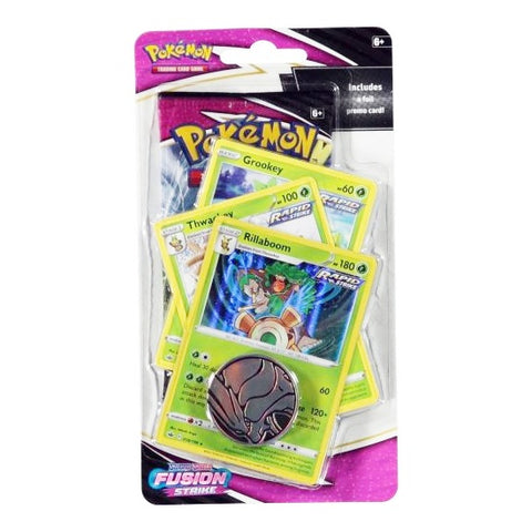 Pokémon TCG Sword & Shield Fusion Strike Checklane Blister Rillaboom EN