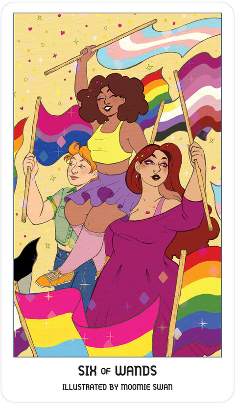Pride Tarot Deck by US Games – 78 Cards & Guidebook LGBTQ+ Edition