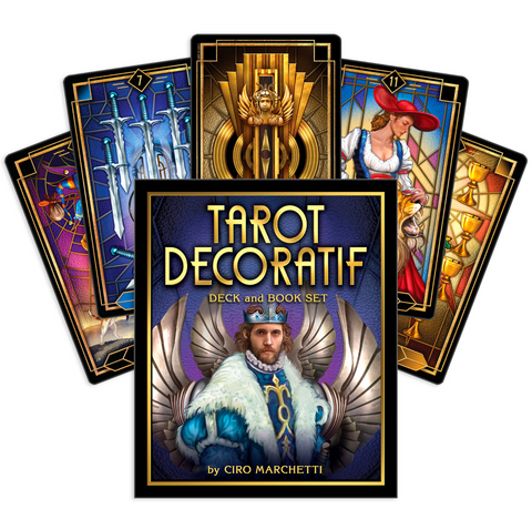 Tarot Decoratif Cards Deck And Book Set US Games Systems Marchetti Esoteric NEW