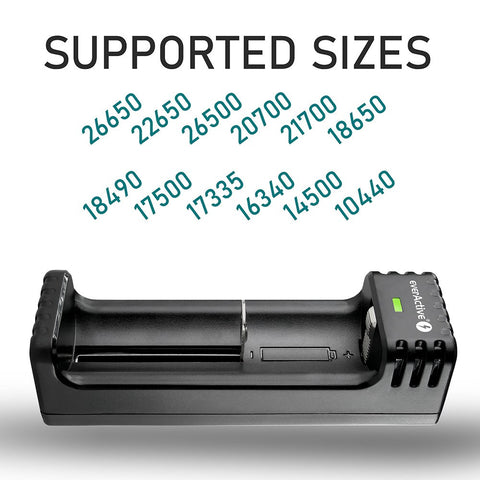 Everactive Smart Lithium Lc100 Charger Li-Ion 1000Mah Black NEW