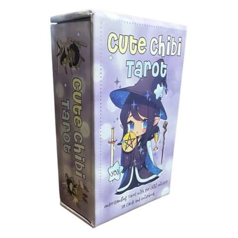Cute Chibi Tarot Deck 78 Cards with Guidebook by Rock Point