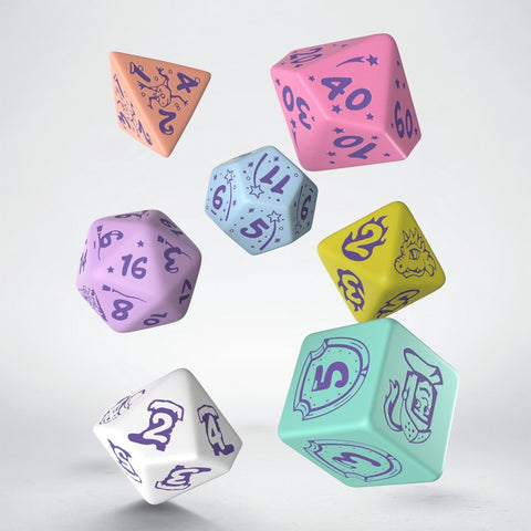 Q-Workshop My Very First Dice Set Little Berry Multicolor RPG Dice 7pc
