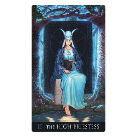 Silver Witchcraft Tarot Premium Silver-Edged 78 Card Deck Lo Scarabeo