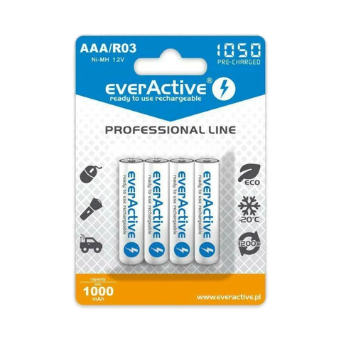 everActive Professional Line AAA 1050mAh – blister card of 4