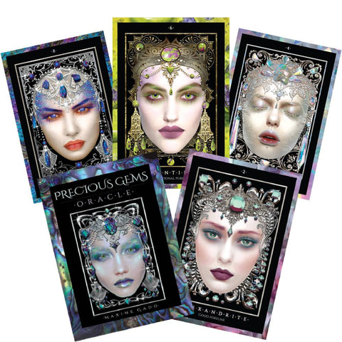 Precious Gems Oracle Cards Deck by Maxine Gadd Blue Angel 40 Card Set