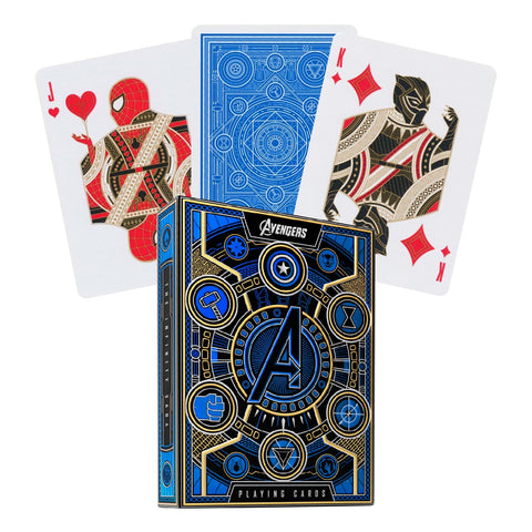 Marvel Avengers Infinity Saga Blue Poker Playing Cards by Theory11