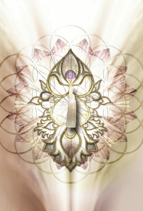 Crystal Mandala Activation Cards Deck by Blue Angel 54-Card Pocket Oracle