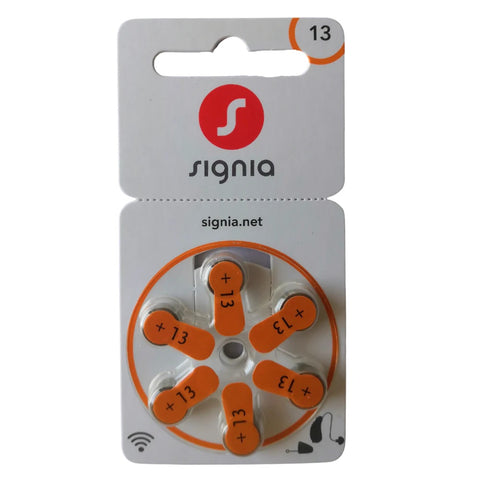 Signia 13 PR48 6BL Hearing Aid Batteries 6 pcs.