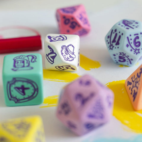 Q-Workshop My Very First Dice Set Little Berry Multicolor RPG Dice 7pc