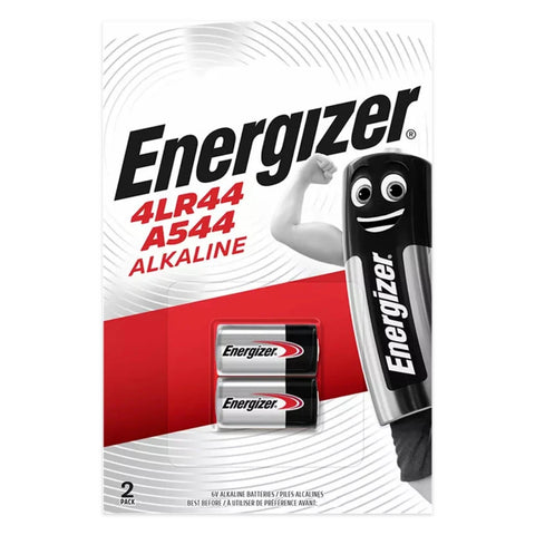 Energizer 4LR44 A544 6V Alkaline Batteries – original blister pack of 2