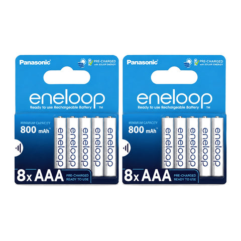 16x Panasonic Eneloop AAA - 2 packs of 8