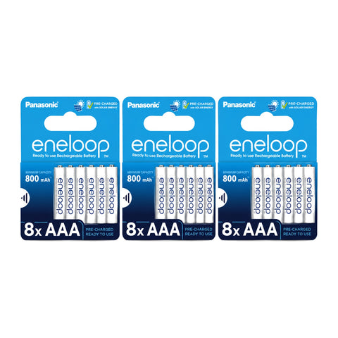 24x Panasonic Eneloop AAA - 3 packs of 8