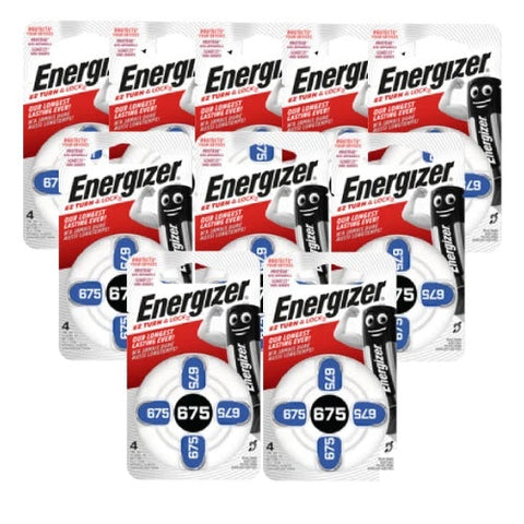 40x Energizer 675 Hearing Aid Batteries Zinc Air 1.4V Powerseal