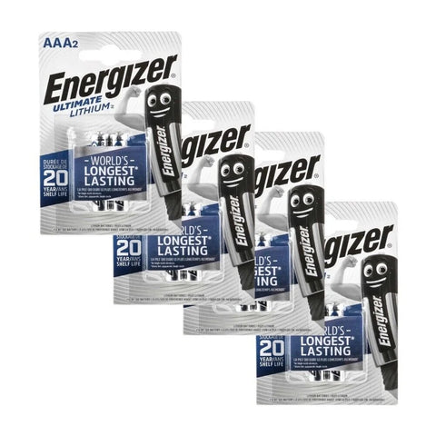 8x Energizer AAA Ultimate Lithium Batteries 1.5V L92 LR03 FR03