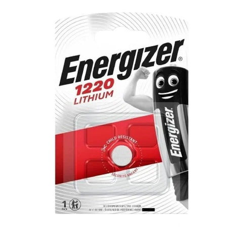 Energizer CR1220 3V Lithium Coin Cell Battery for Watch Calculator Fob