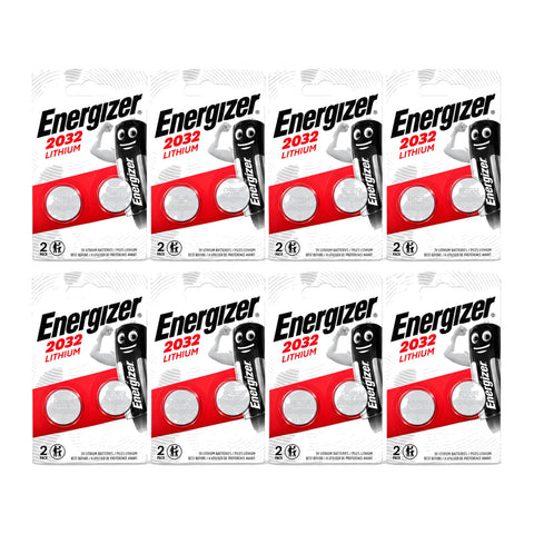 16x Energizer CR2032 - 8 blister cards