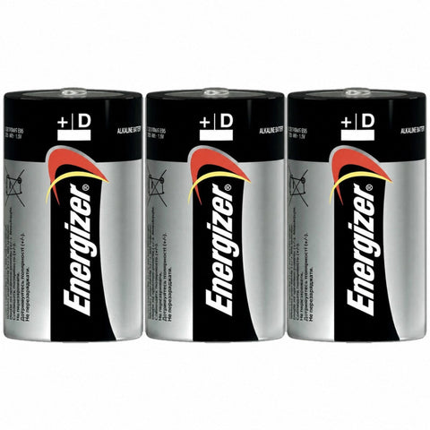 3x Energizer D Alkaline Power 1.5V LR20 R20 MN1300 E95 Batteries
