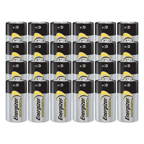24x Energizer Industrial D LR20 Alkaline Batteries