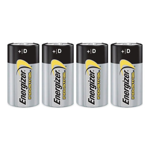 4x Energizer Industrial D LR20 Alkaline Batteries