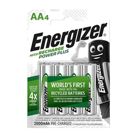 Energizer Recharge Power Plus AA 2000mAh NiMH 4-pack blister card
