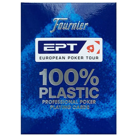 Red + Blue Deck: Fournier EPT European Poker Tour Cards 100% Plastic