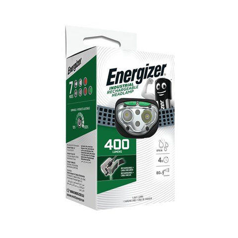 Energizer Industrial Rechargeable Headlamp 400 Lumen IPX4 Waterproof