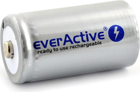 2x EverActive D Size NiMH Rechargeable Batteries 9000mAh 1.2V Professional