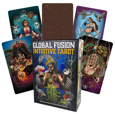 Global Fusion Intuitive Tarot Deck & Guidebook by Wayne Rodney US Games