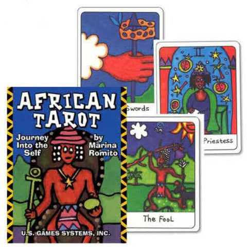 African Tarot Mini Deck 78 Cards with Guidebook by U.S. Games Systems