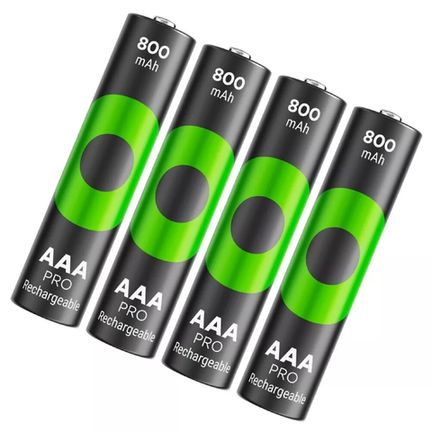 4 Aaa Gp Recyko Pro Rechargeable Batteries Nimh 800 Mah 4Bl NEW Packaging