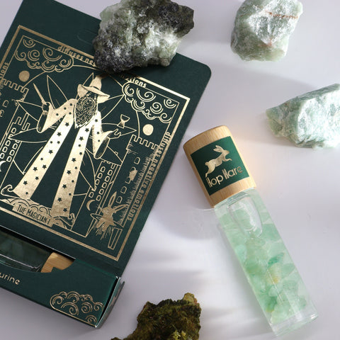Hop Hare Aventurine Essential Oil Roll-On Peppermint & Lime Tarot Magician