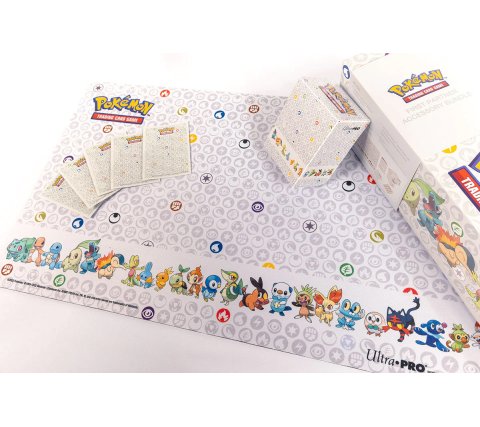 Ultra PRO Pokemon First Partner Accessory Bundle Playmat Sleeves Deck Box 700+